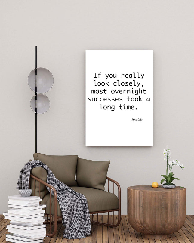 If You Look Really Look Closely, Most Overnight Successes Took A Long Time Poster