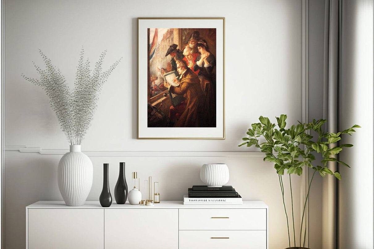Jacques-Louis David - Le Peintre David dessinant Marie-Antoinette conduite au Supplice