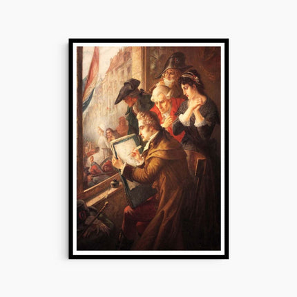 Jacques-Louis David - Le Peintre David dessinant Marie-Antoinette conduite au Supplice