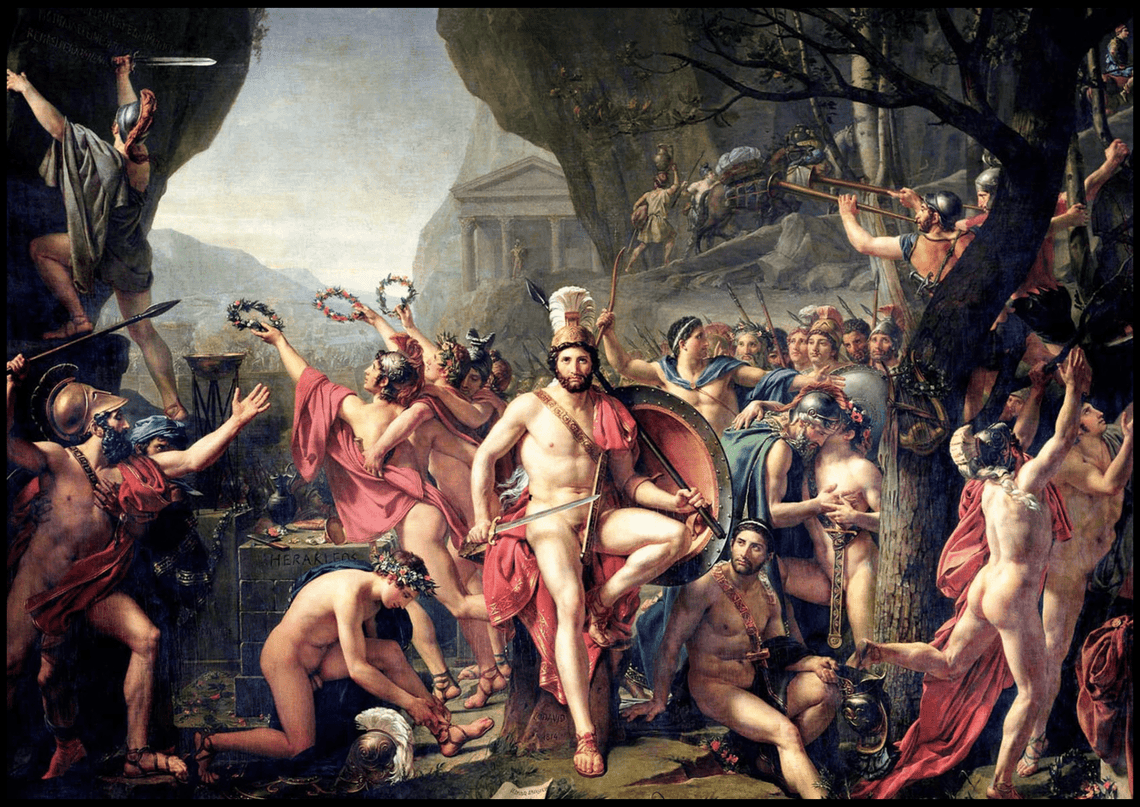 Jacques-Louis David - Leonidas At Thermopylae