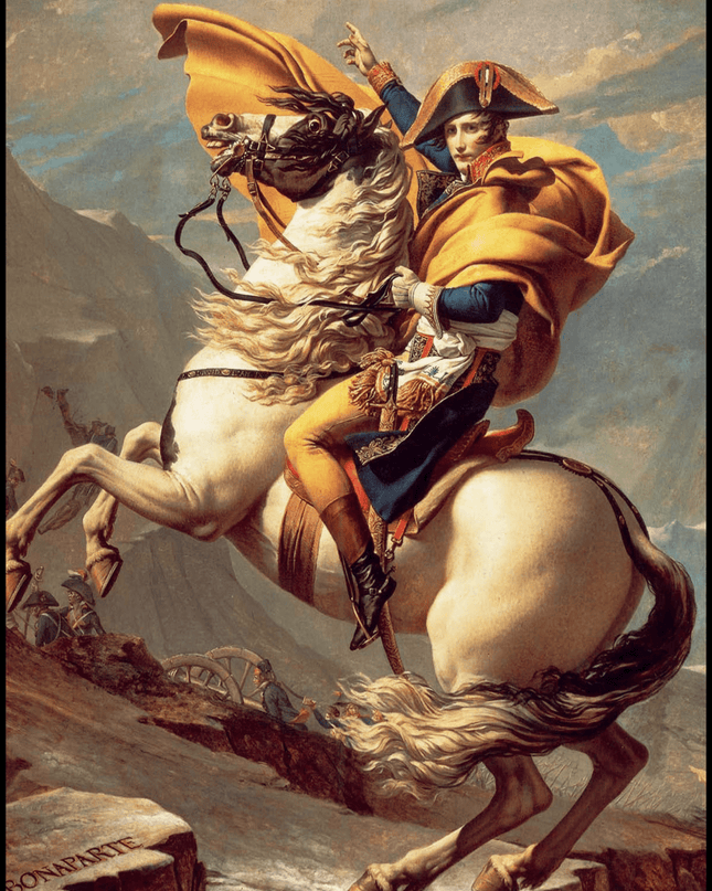 Jacques-Louis David - Napoleon Crossing the Alps