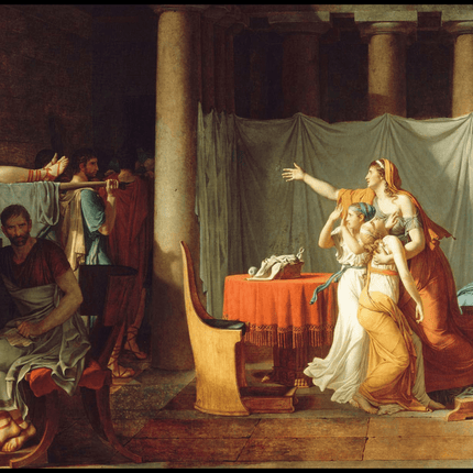 Jacques-Louis David - The Lictors Bring to Brutus the Bodies of His Sons
