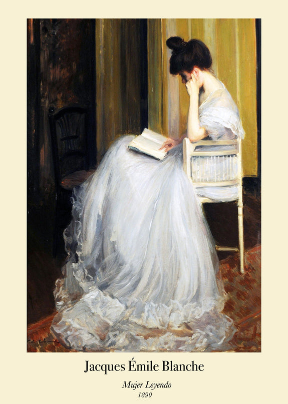 Jacques Émile Blanche - Mujer Leyendo Poster