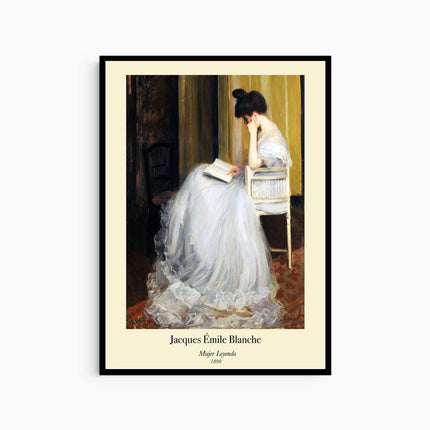 Jacques Émile Blanche - Mujer Leyendo Poster
