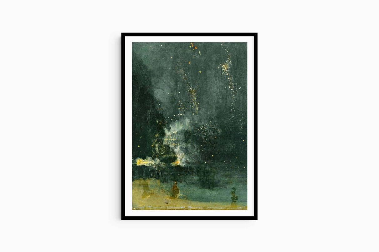 James McNeill Whistler - Nocturne in Black and Gold – The Falling Rocket