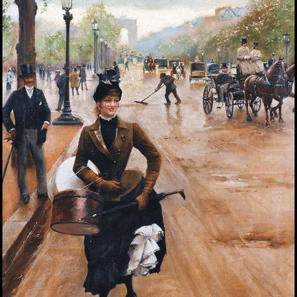 Jean Béraud - La Modiste Sur Les Champs Elysées