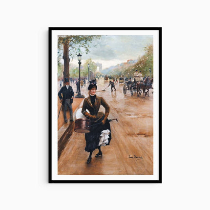Jean Béraud - La Modiste Sur Les Champs Elysées