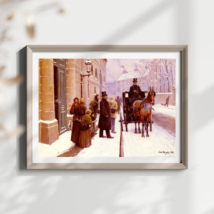 Jean Béraud - La Sortie Du Bourgeois