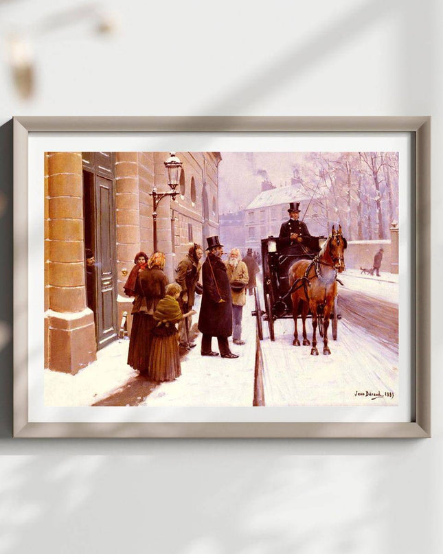 Jean Béraud - La Sortie Du Bourgeois