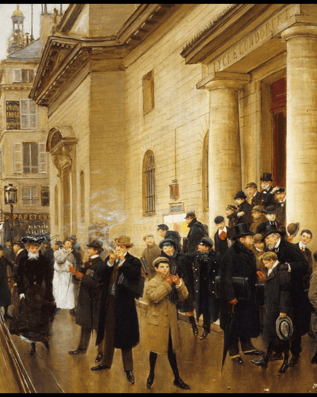 Jean Béraud - La Sortie du Lycée Condorcet