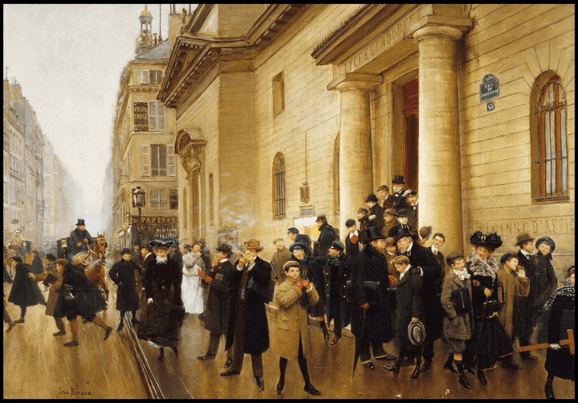 Jean Béraud - La Sortie du Lycée Condorcet