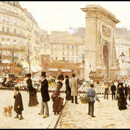 Jean Béraud - Le Boulevard St. Denis, Paris