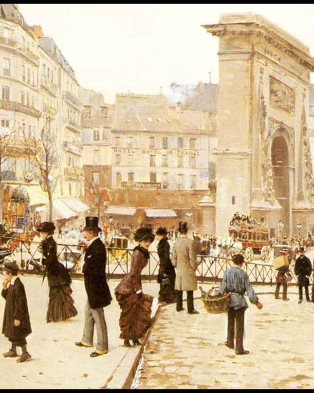Jean Béraud - Le Boulevard St. Denis, Paris