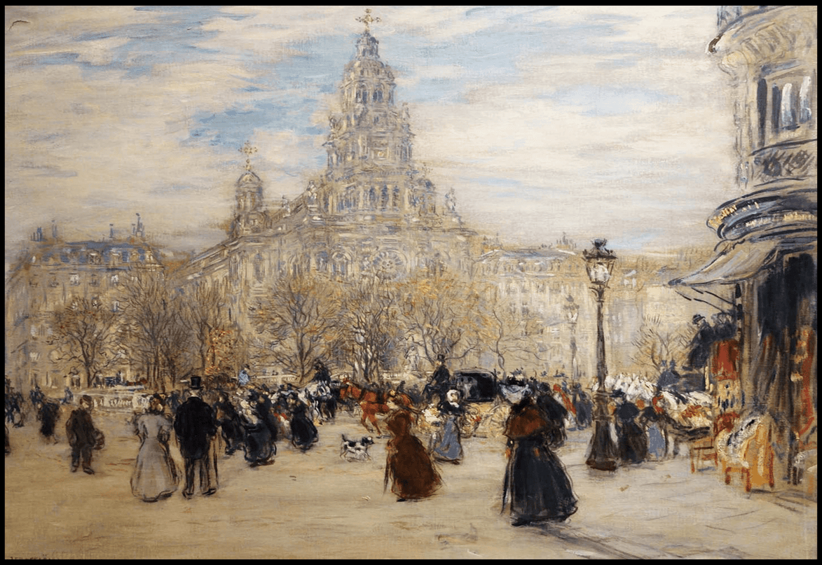Jean Francois Raffaelli - Place St. Augustin
