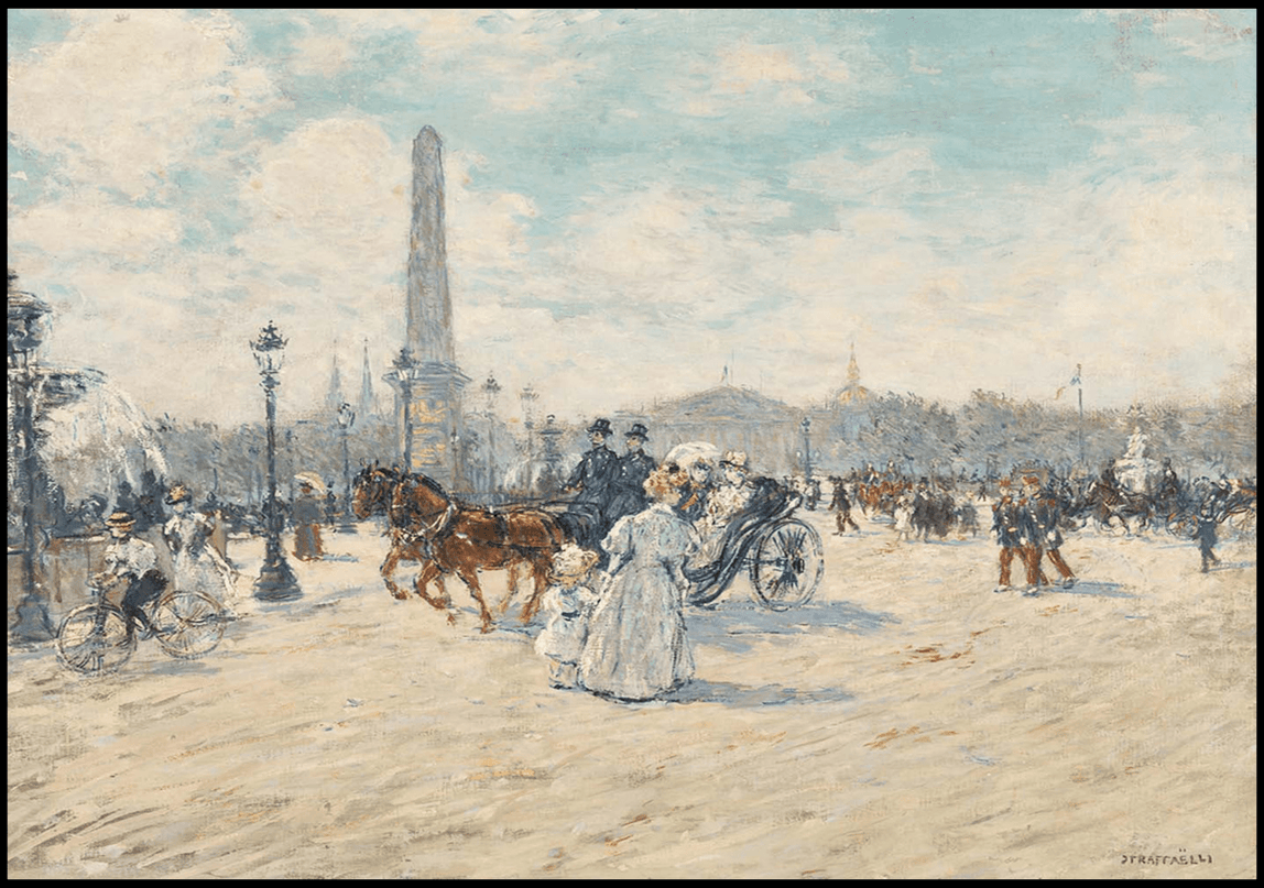 Jean Francois Raffaelli - Place de la Concorde