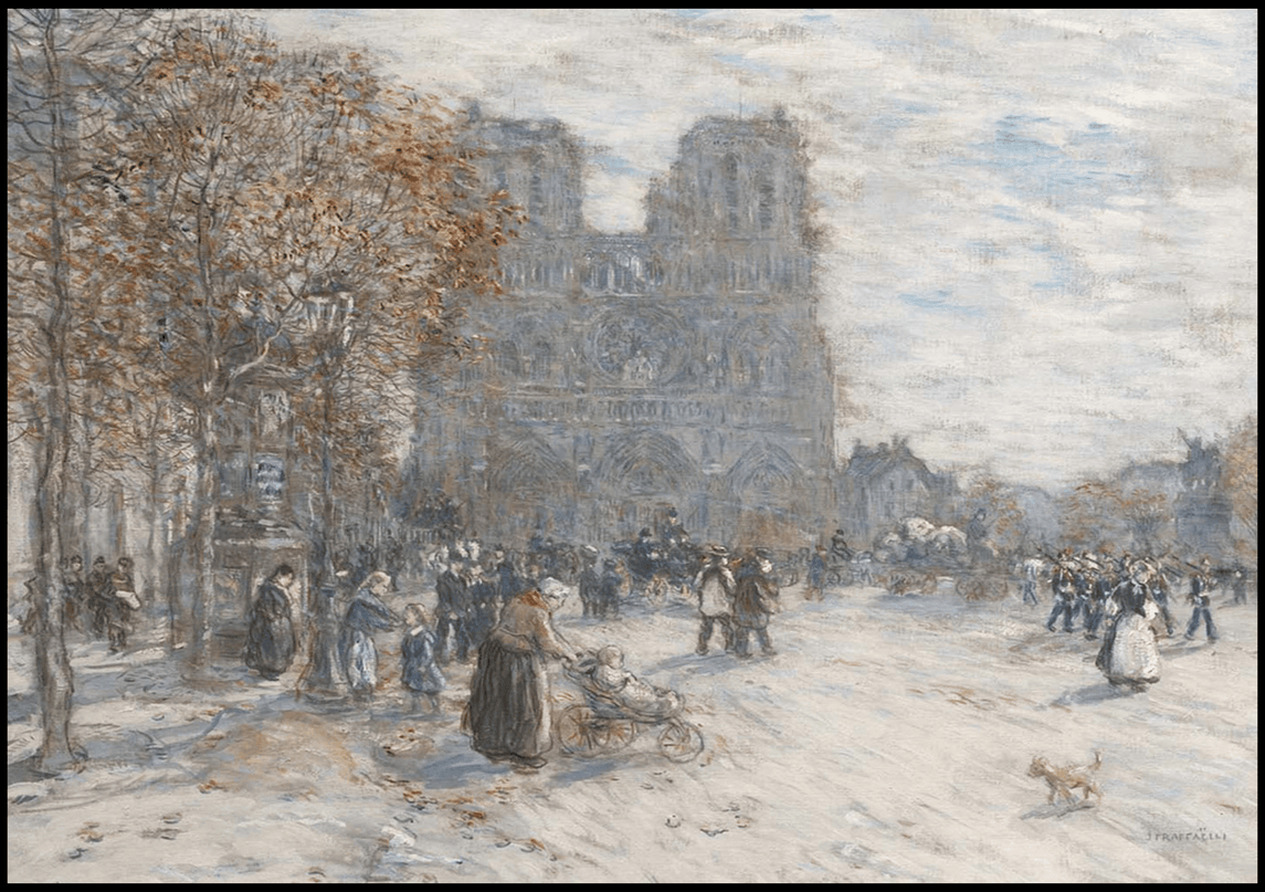 Jean Francois Raffaelli - Place du Parvis