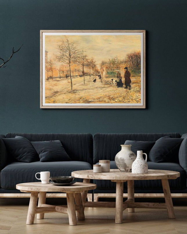 Jean Francois Raffaelli - Street Scene-Winter