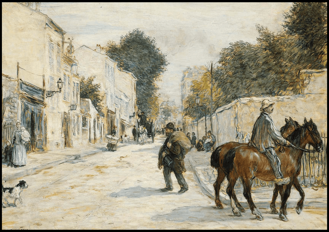 Jean Francois Raffaelli - Street Scene