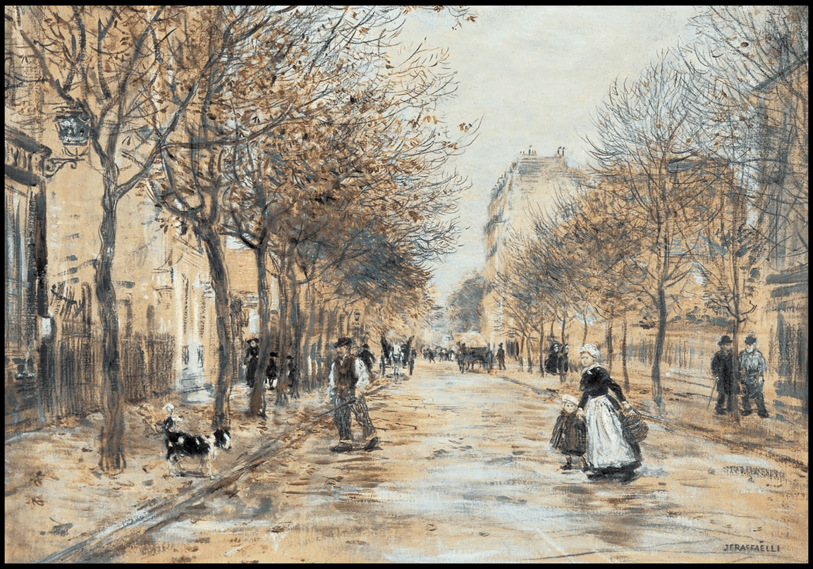 Jean Francois Raffaelli - Street in Asnières