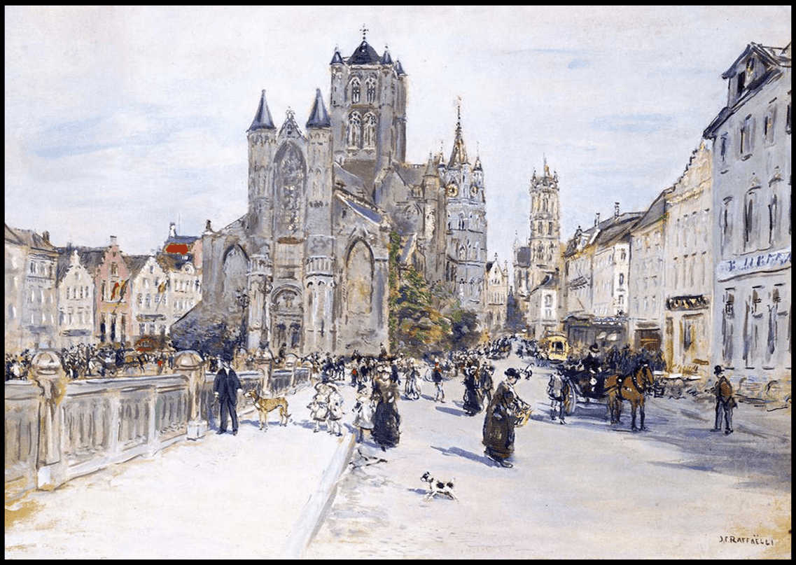 Jean Francois Raffaelli - View on Ghent
