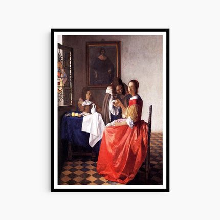 Johannes Vermeer - A Lady and Two Gentlemen