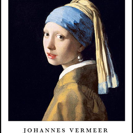 Johannes Vermeer - Girl with a Pearl Earring Poster