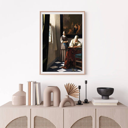 Johannes Vermeer - Lady Writing a Letter with her Maid