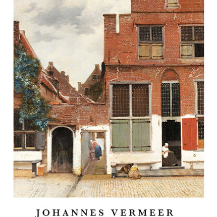 Johannes Vermeer - The Little Street Poster