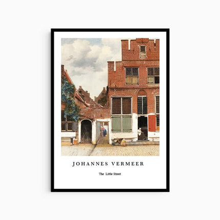 Johannes Vermeer - The Little Street Poster