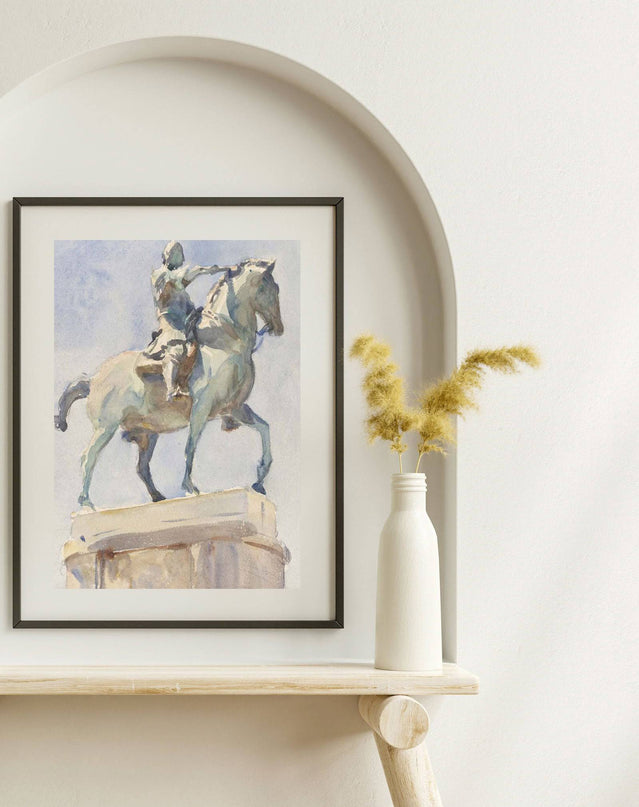 John Singer Sargent - Equestrian Statue of Gattamelata
