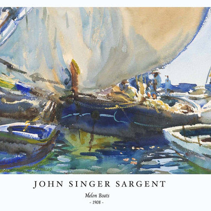 John Singer Sargent - Melon Boats Poster