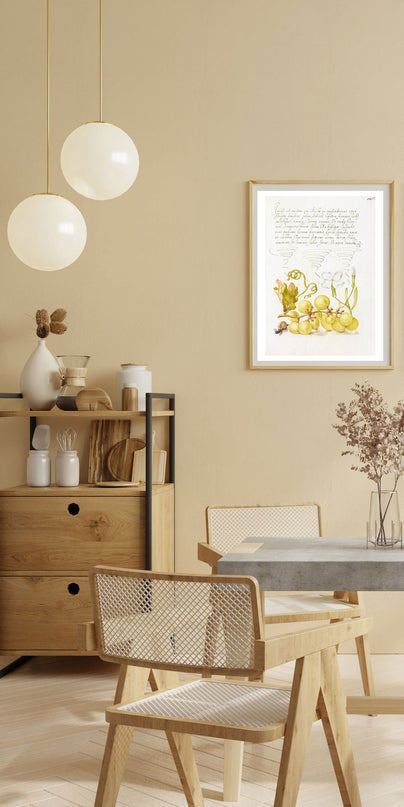 Joris Hoefnagel - Wine Grape, Gillyflower, and Land Snail Poster