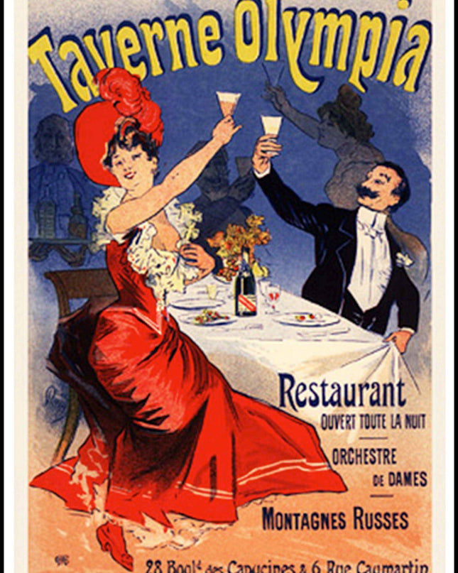 Jules Chéret- Taverne Olympia Poster