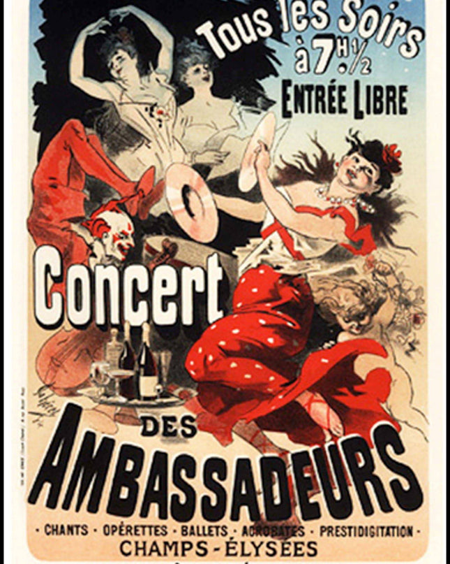 Jules Chéret - Concert des Ambassadeurs Poster