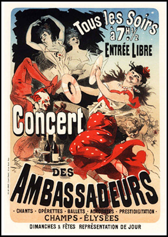 Jules Chéret - Concert des Ambassadeurs Poster