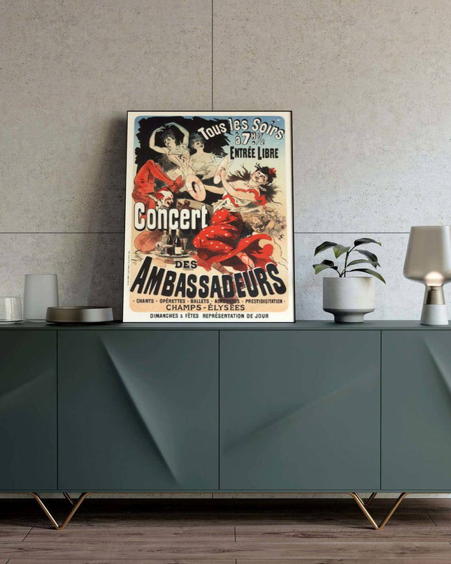 Jules Chéret - Concert des Ambassadeurs Poster