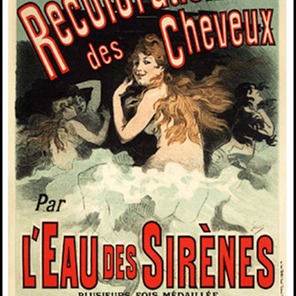 Jules Chéret - L'Eau des Sirenes Poster