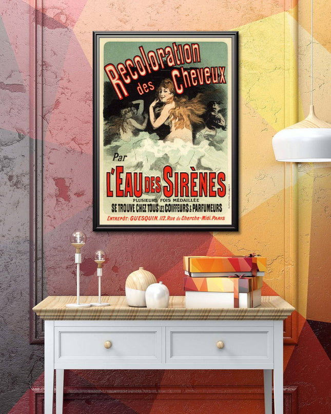 Jules Chéret - L'Eau des Sirenes Poster