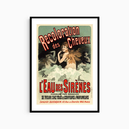 Jules Chéret - L'Eau des Sirenes Poster