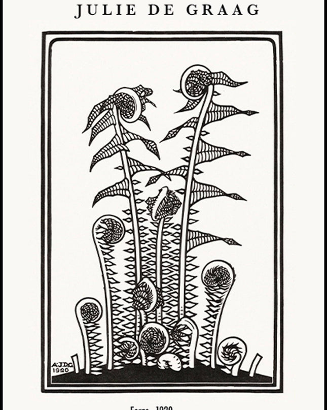 Julie de Graag - Ferns Poster