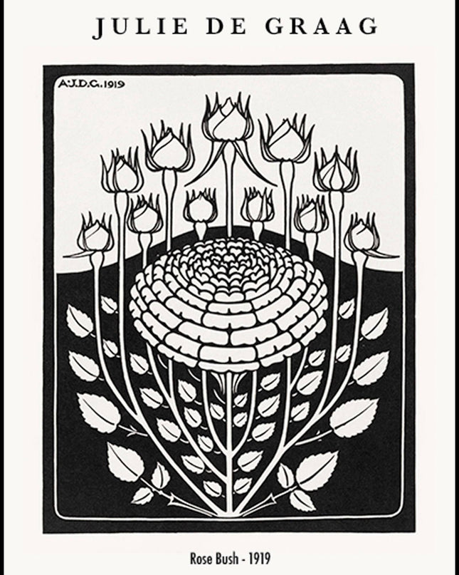Julie de Graag - Rose Bush Poster