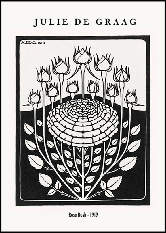 Julie de Graag - Rose Bush Poster