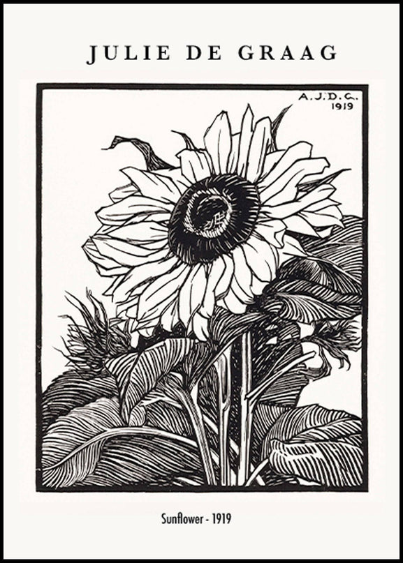 Julie de Graag - Sunflower Poster
