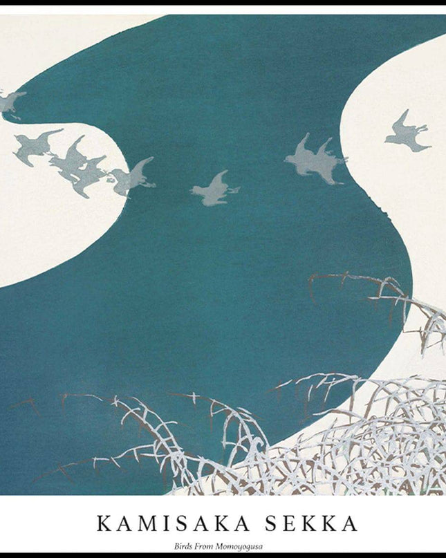 Kamisaka Sekka - Birds From Momoyogusa Poster