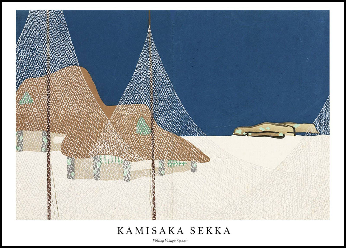 Kamisaka Sekka - Fishing Village Royson Poster