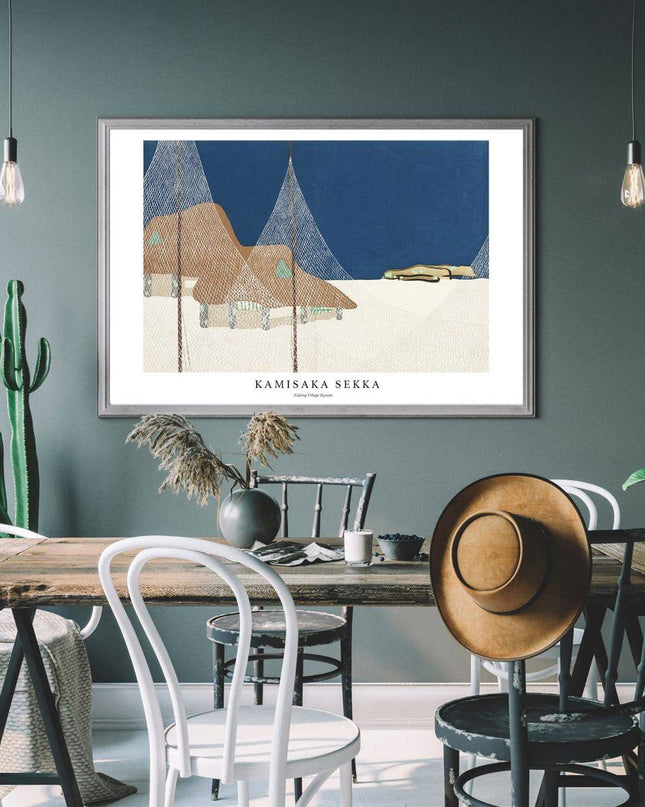 Kamisaka Sekka - Fishing Village Royson Poster