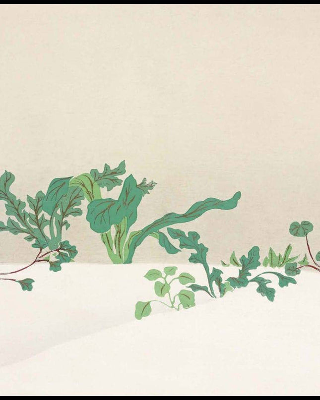 Kamisaka Sekka - Green plants from Momoyogusa