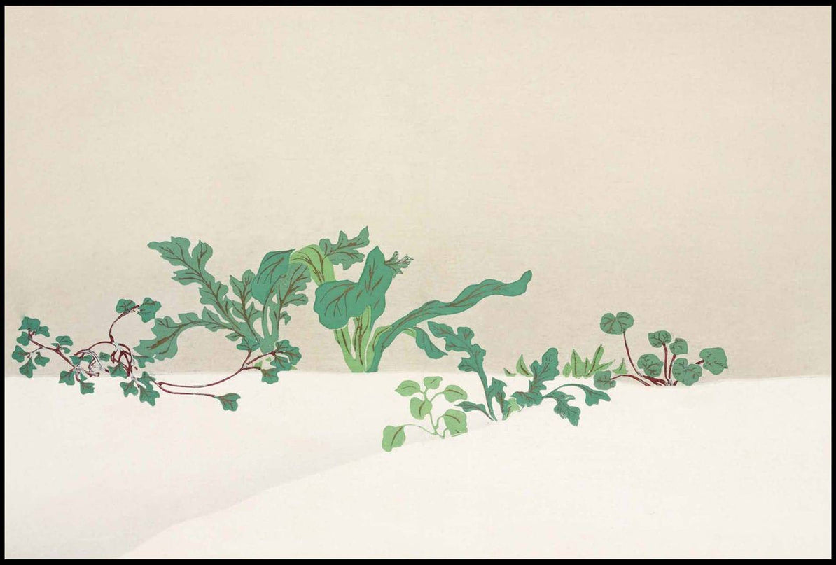 Kamisaka Sekka - Green plants from Momoyogusa