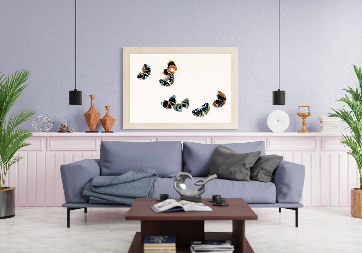 Kamisaka Sekka - Japanese woodblock Butterfly