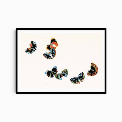 Kamisaka Sekka - Japanese woodblock Butterfly
